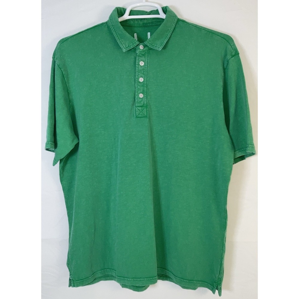 NWOT Men Johnnie-O Original 4 Button Polo No‎ Pocket Coastal Wash Green Shirt XL